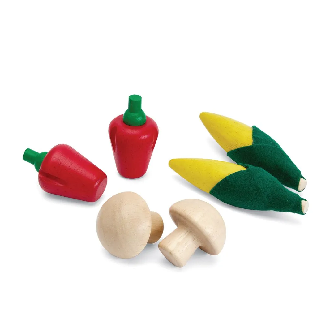 PlanToys Fresh Produce Set D dînette 6 légumes bois