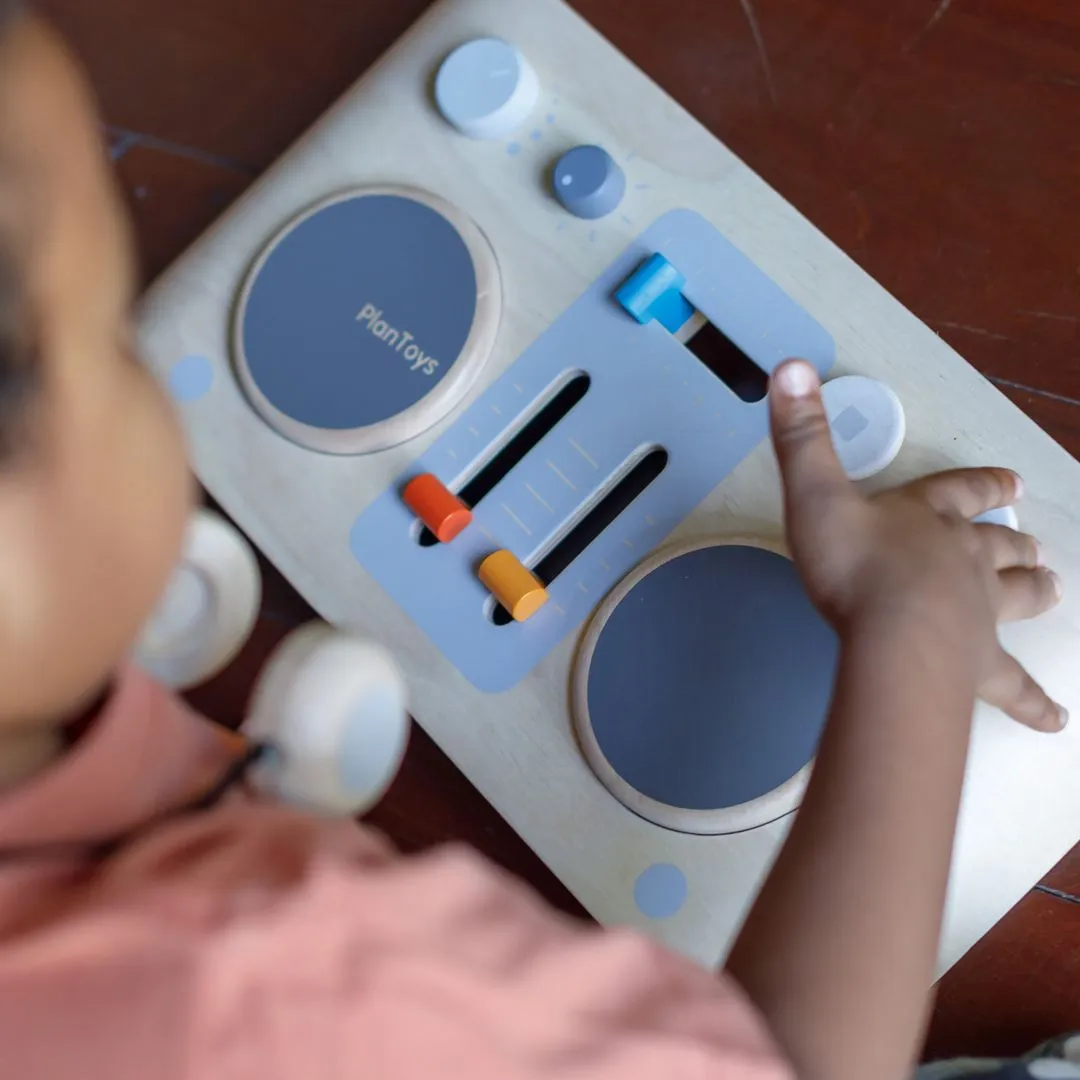 PlanToys DJ Mixer Board table de mixage jouet bois dès 3 ans