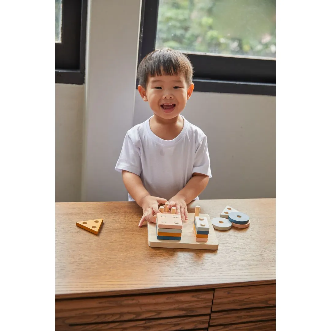 PlanToys Orchard planche tri géométrique bois dès 2 ans