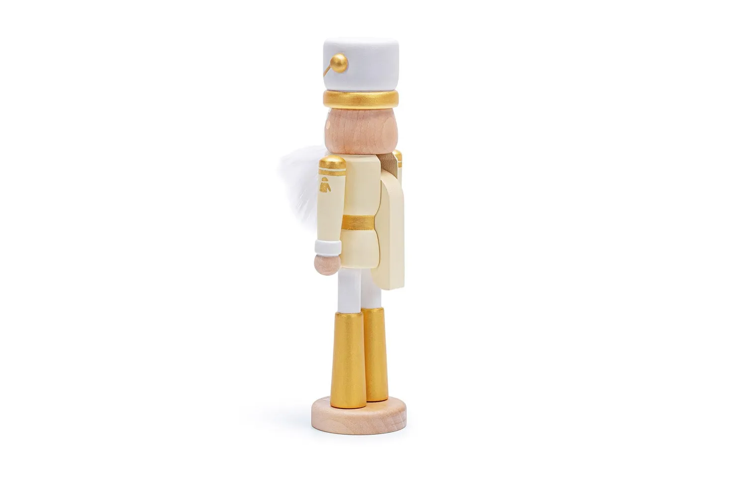 Sevi 83100 casse-noisette déco Noël bois blanc or