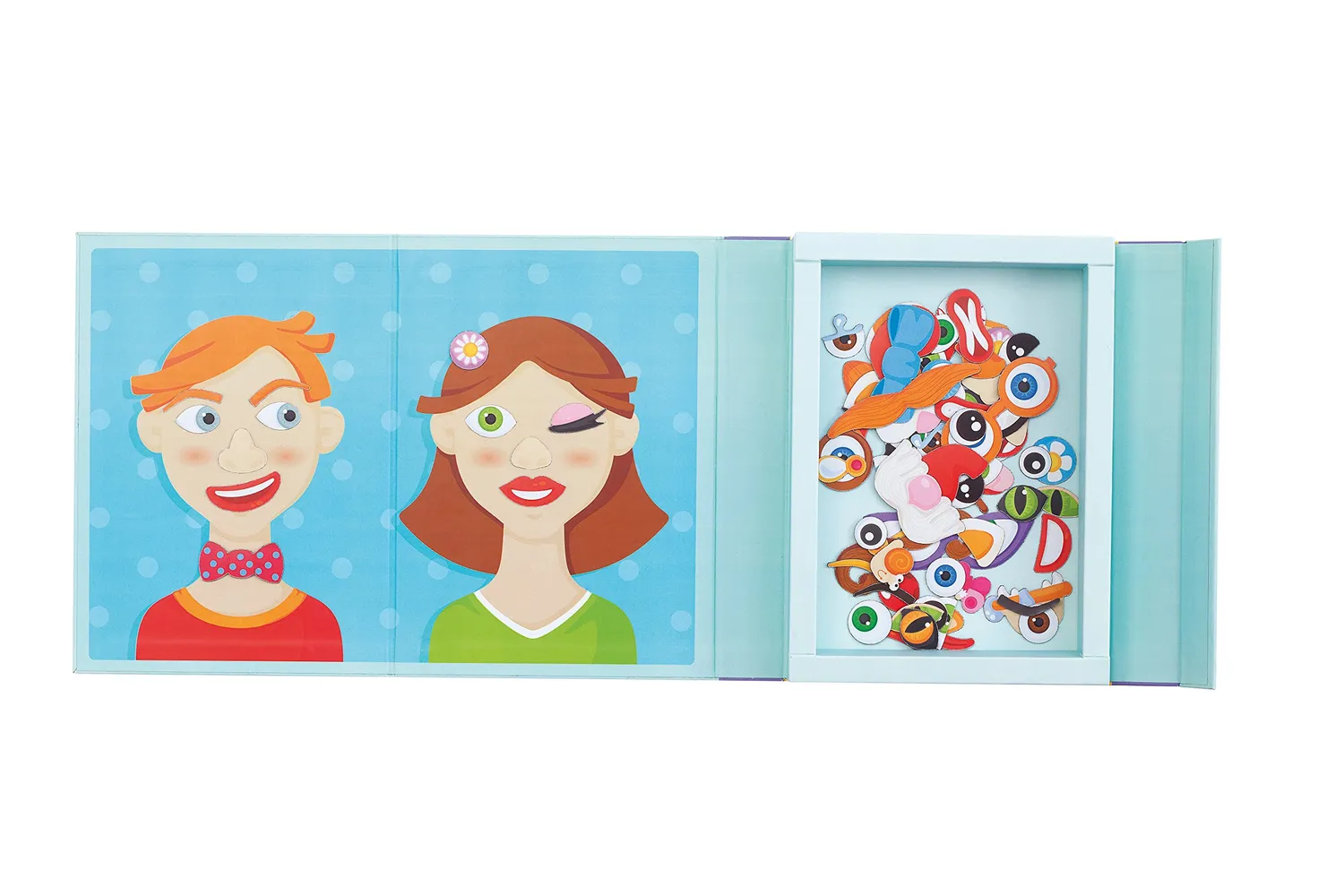Sevi 82847 puzzle magnétique visage bois 91 pièces