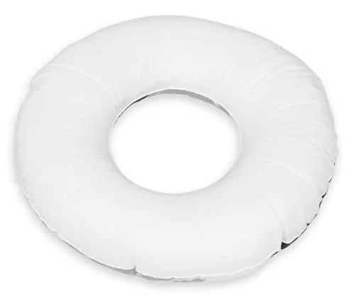 Velinda Feuilles Grises et Marrons coussin allaitement blanc portable
