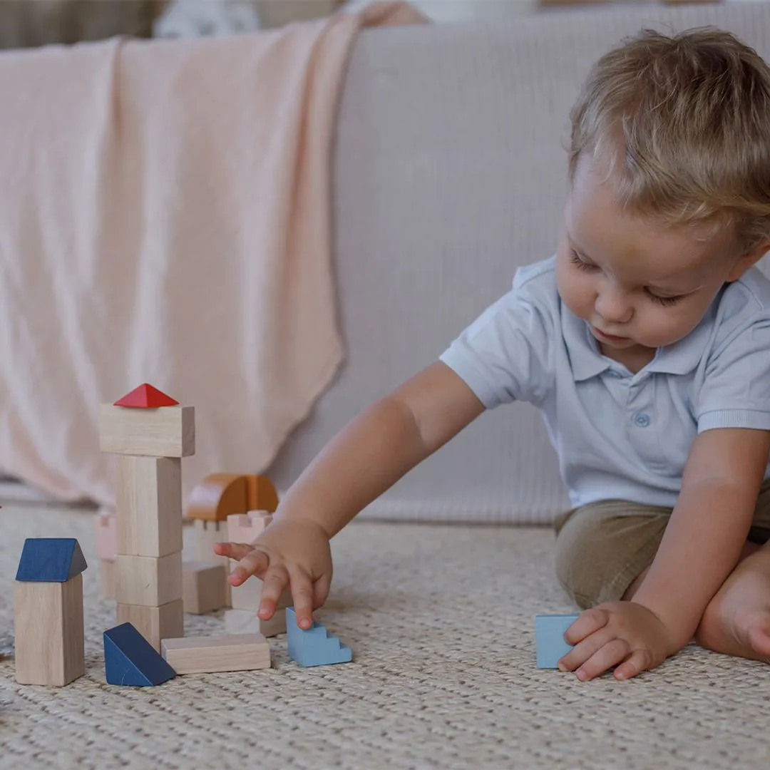 PlanToys Creative Blocks Orchard cubes bois 30 pièces