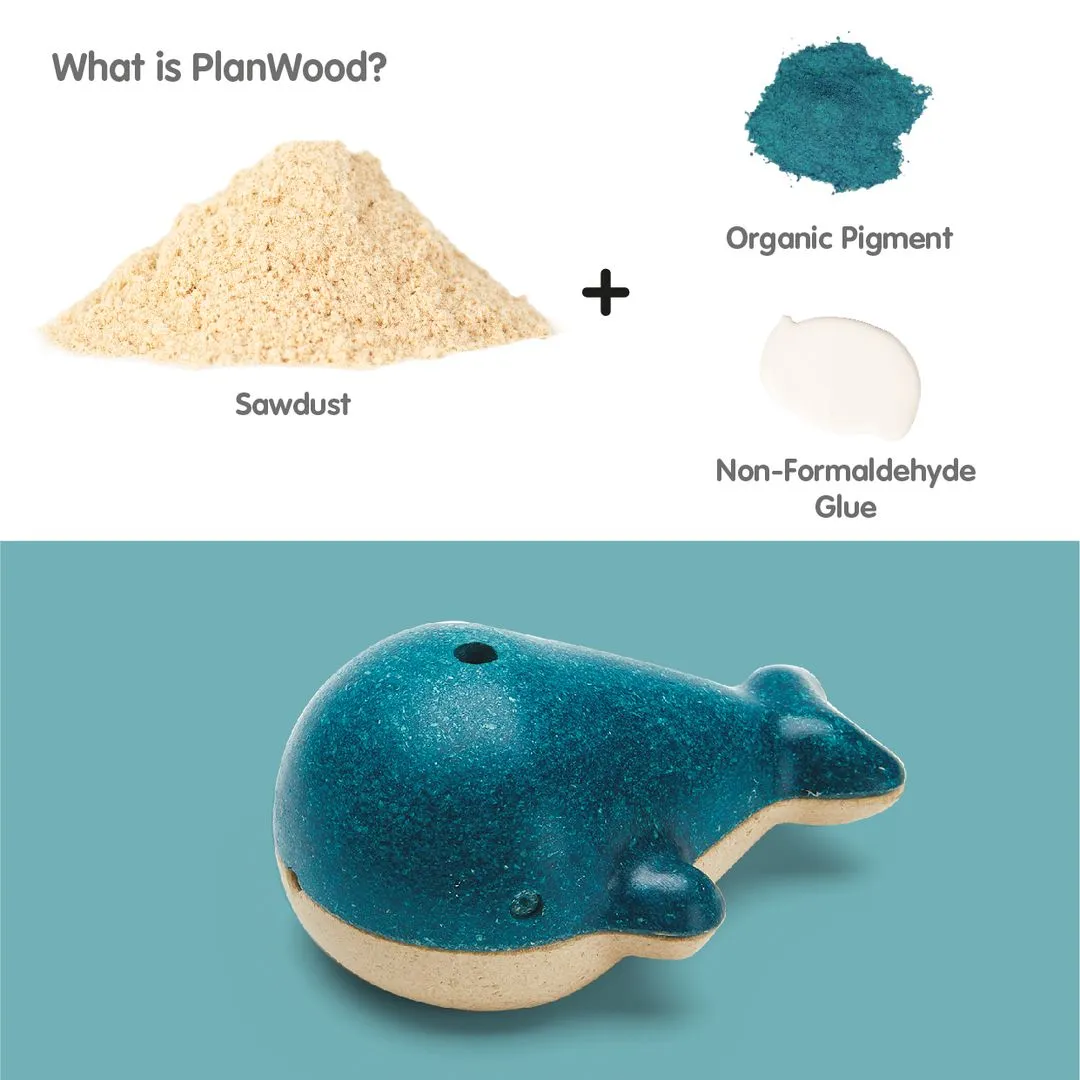 PlanToys Whale Whistle sifflet baleine en bois