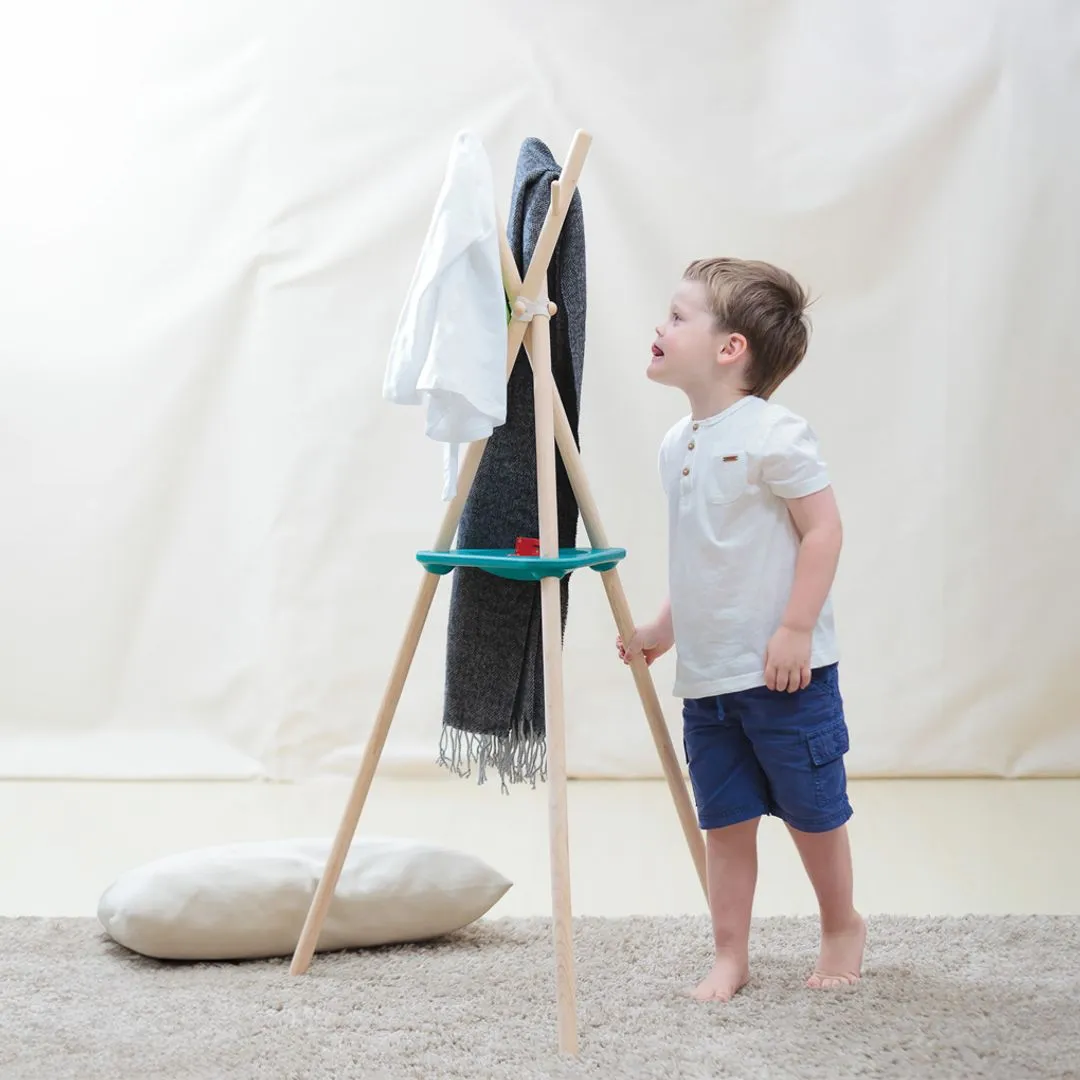 PlanToys Porte-manteau Enfant Bois dès 3 ans