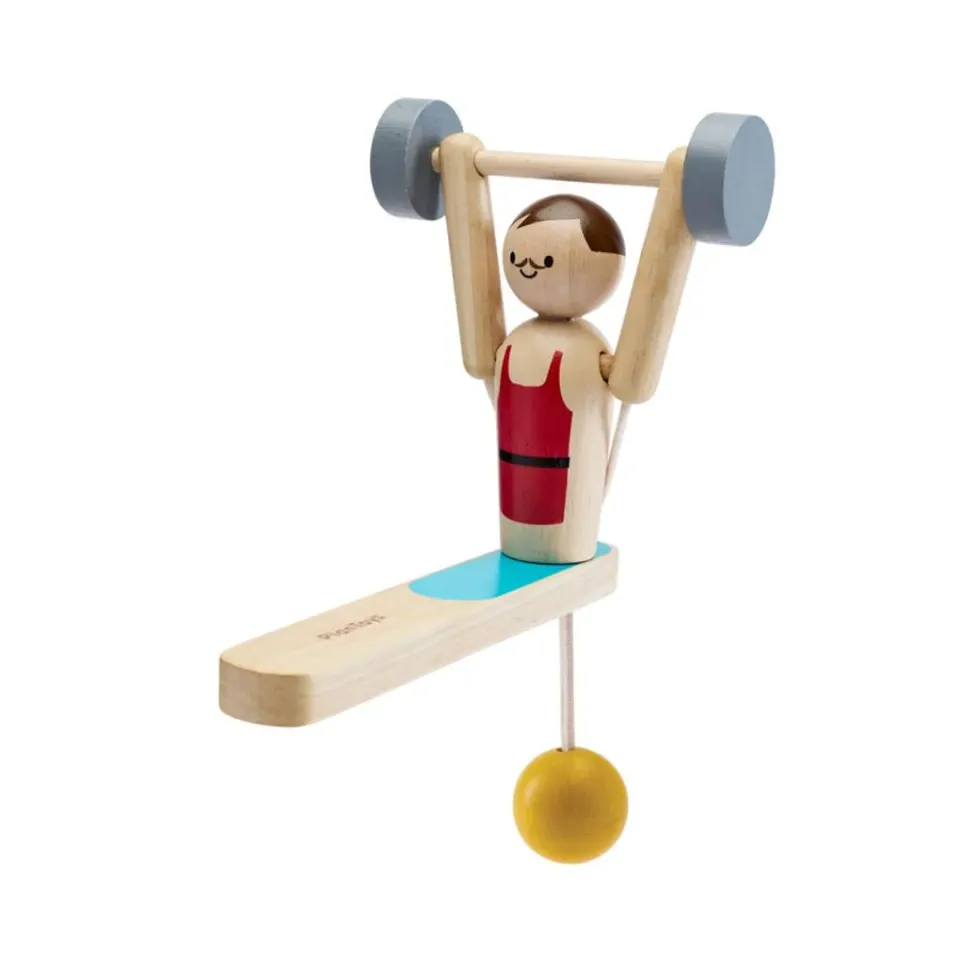 PlanToys Weightlifting Acrobat jeu adresse bois
