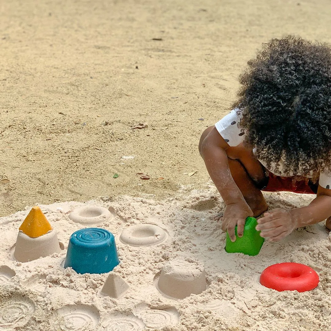 PlanToys Creative Sand Play jeu de sable 4 moules bois