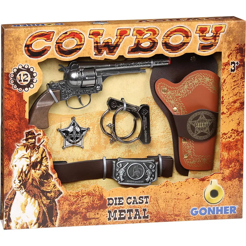 Gonher Cowboy Set revolver jouet 12 coups