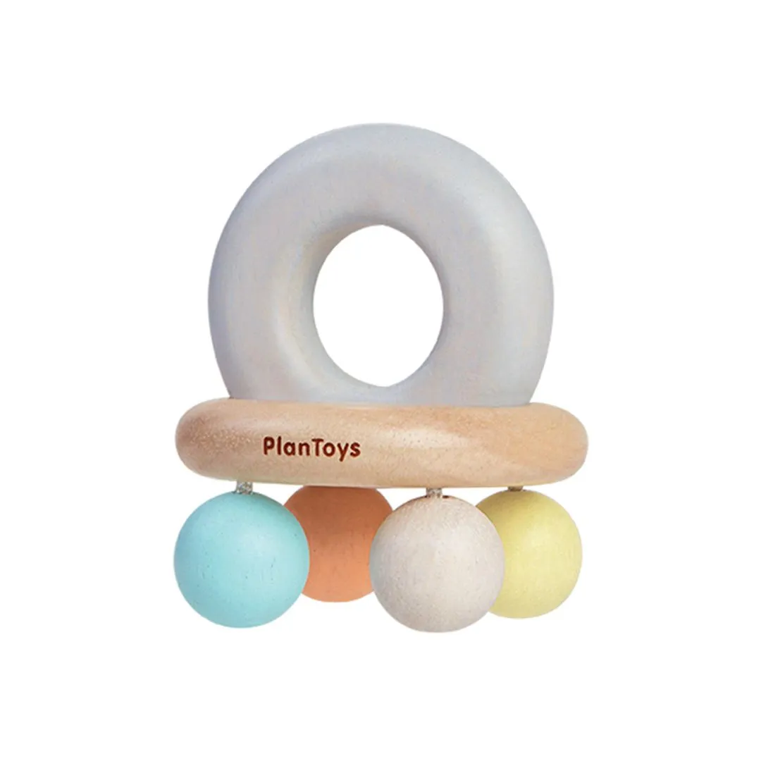 PlanToys Bell Rattle hochet bébé bois 0-6 mois