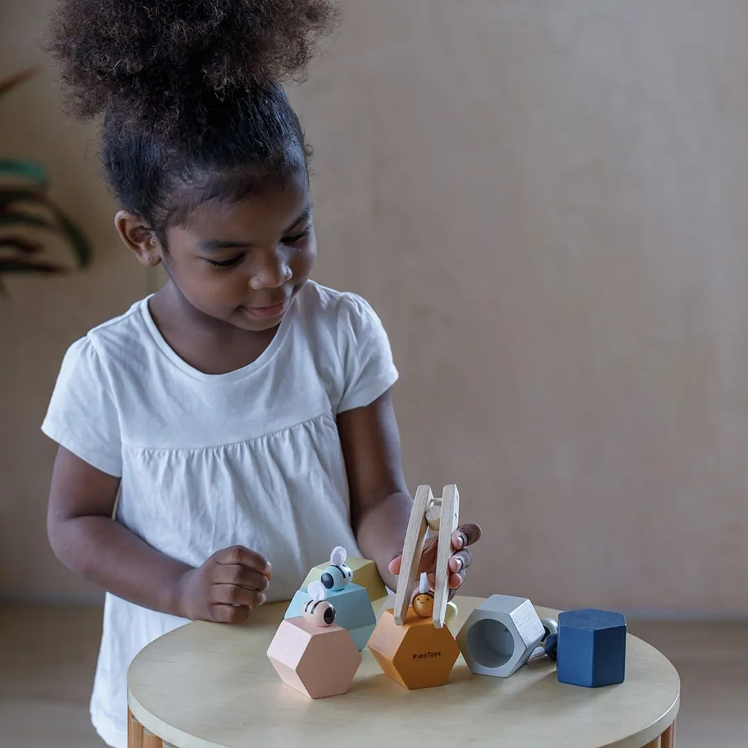 PlanToys Orchard Ruches abeilles jeu tri bois dès 3 ans