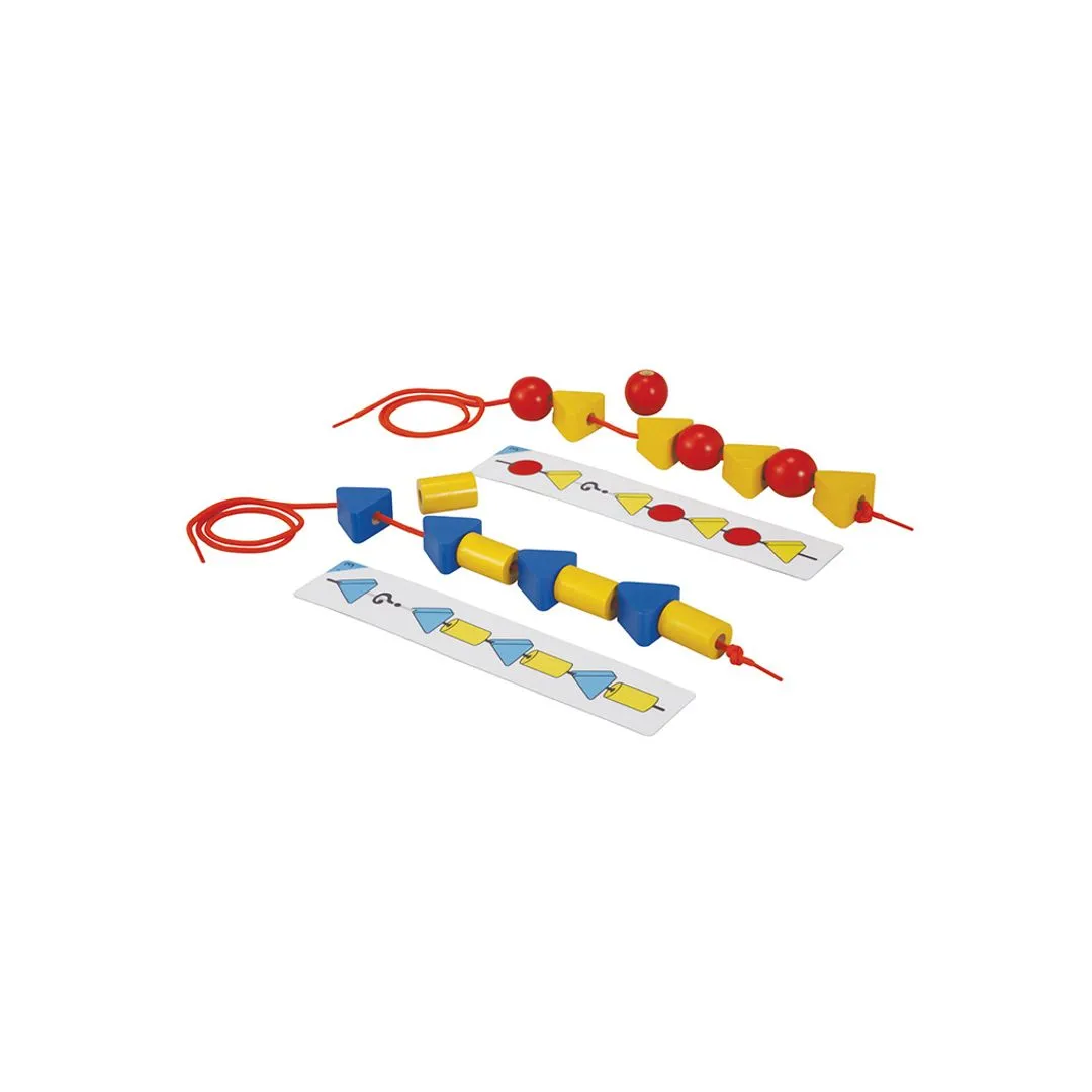 PlanToys Lacing Bead perles à lacer 96 pièces
