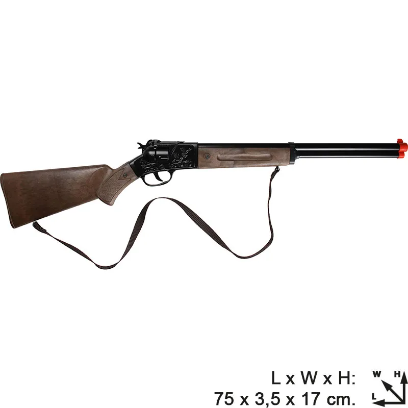 Gonher Cowboy fusil jouet 12 coups métal