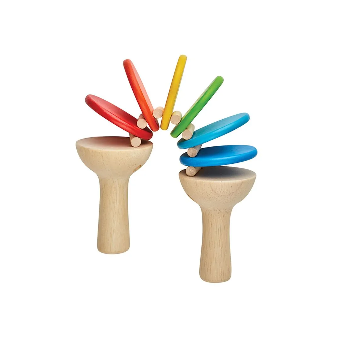 PlanToys Clatter instrument musique bois 18 mois