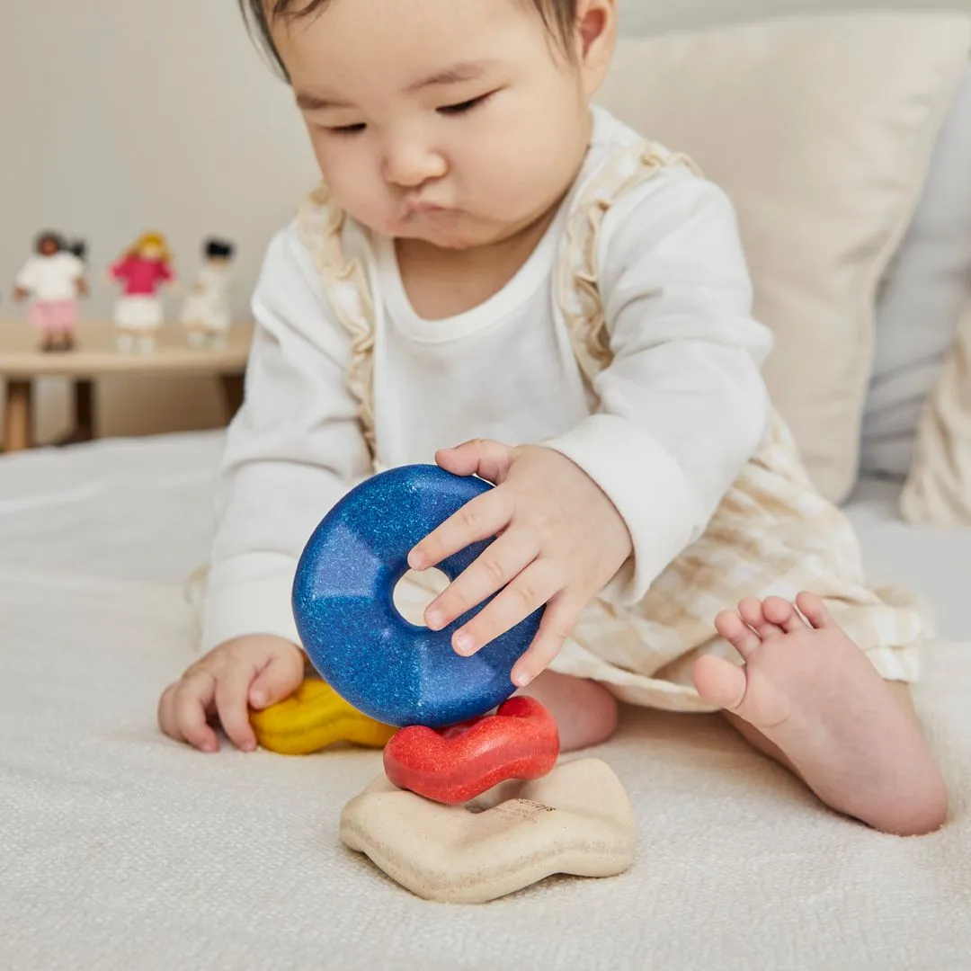PlanToys Wave Stacker empilable vagues bébé bois
