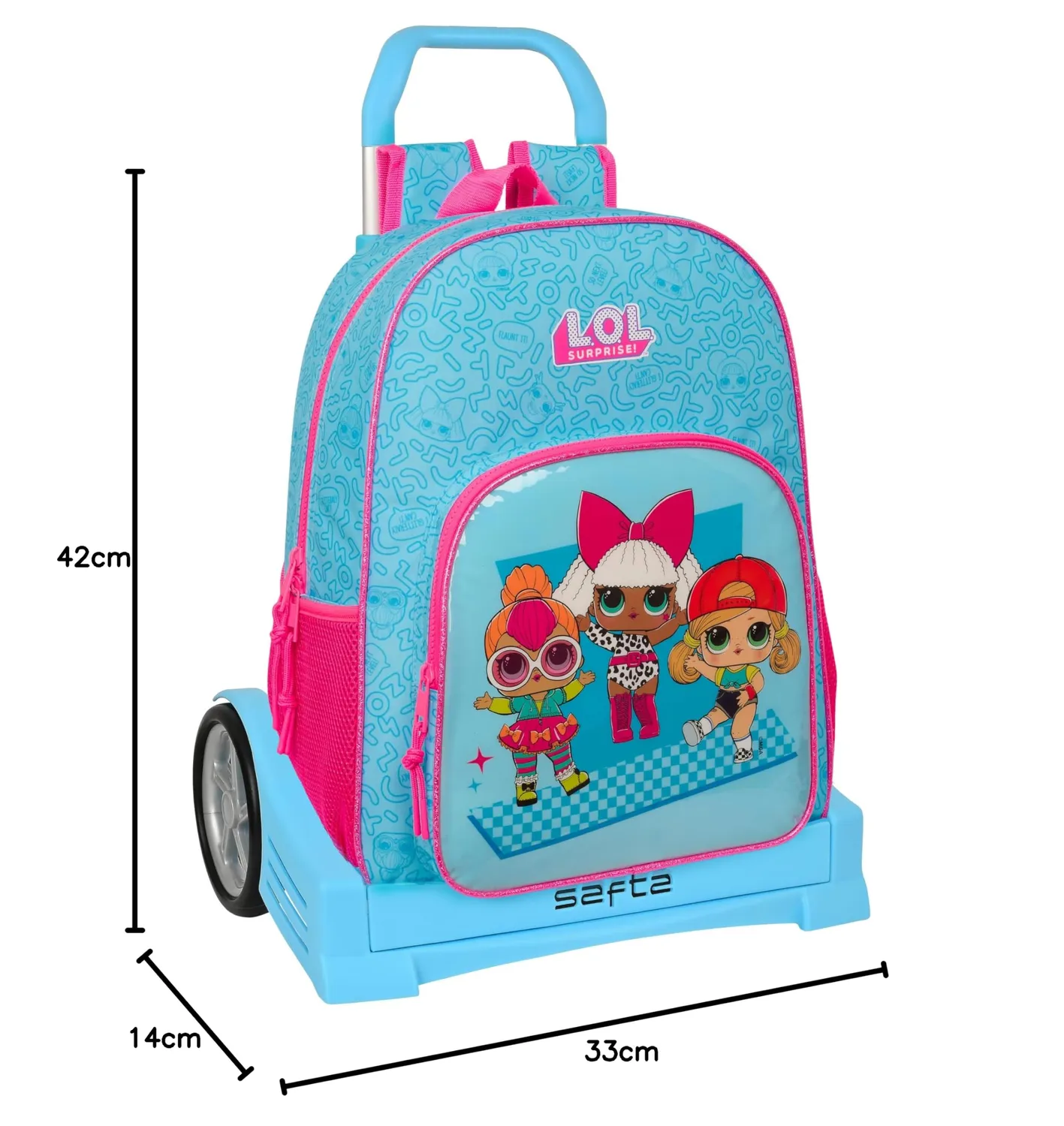 Safta Laura sac à dos enfant bleu 42 cm 19 L