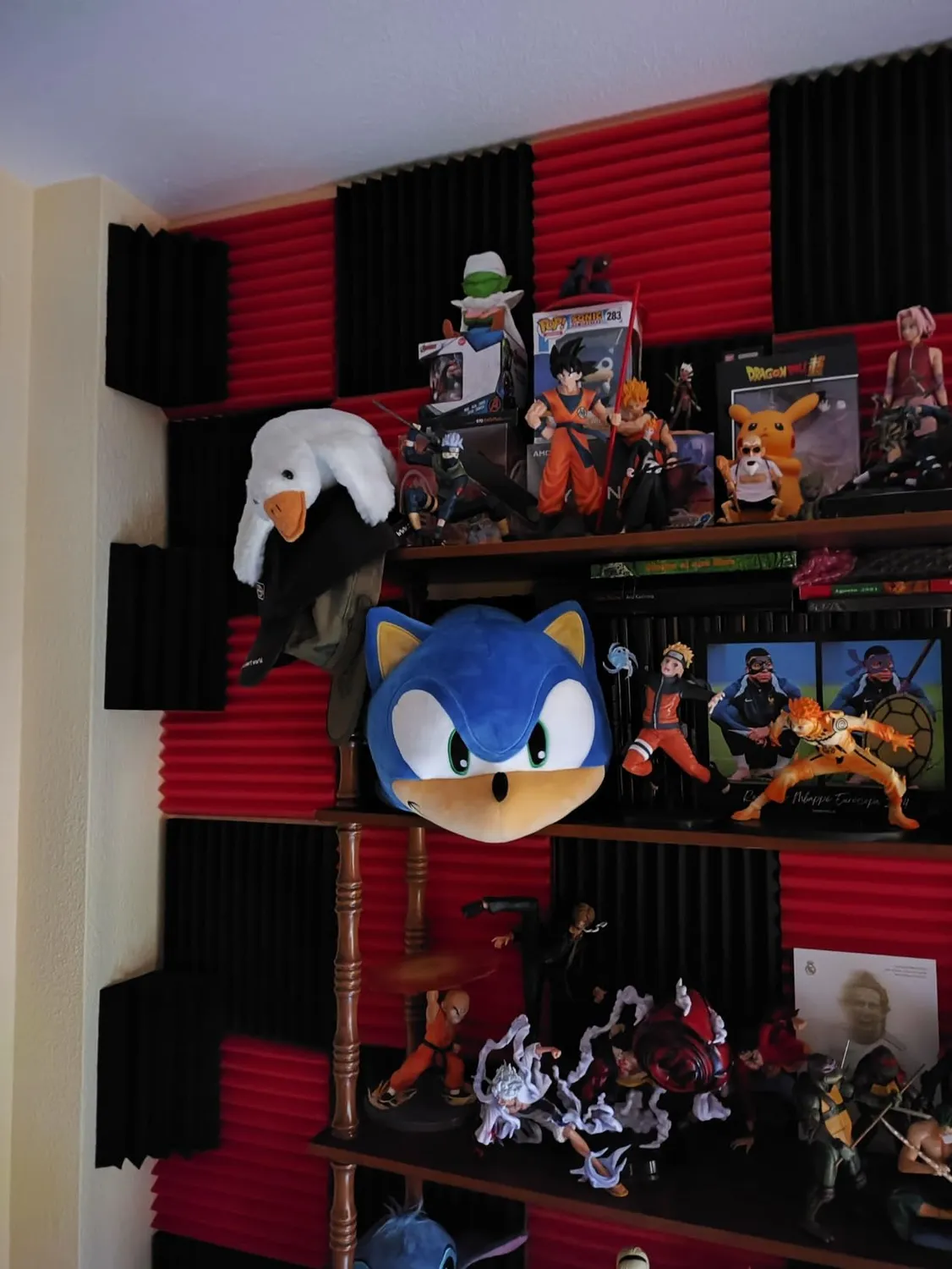 Tomy Mocchi Sonic 3D peluche méga bleue 38 cm