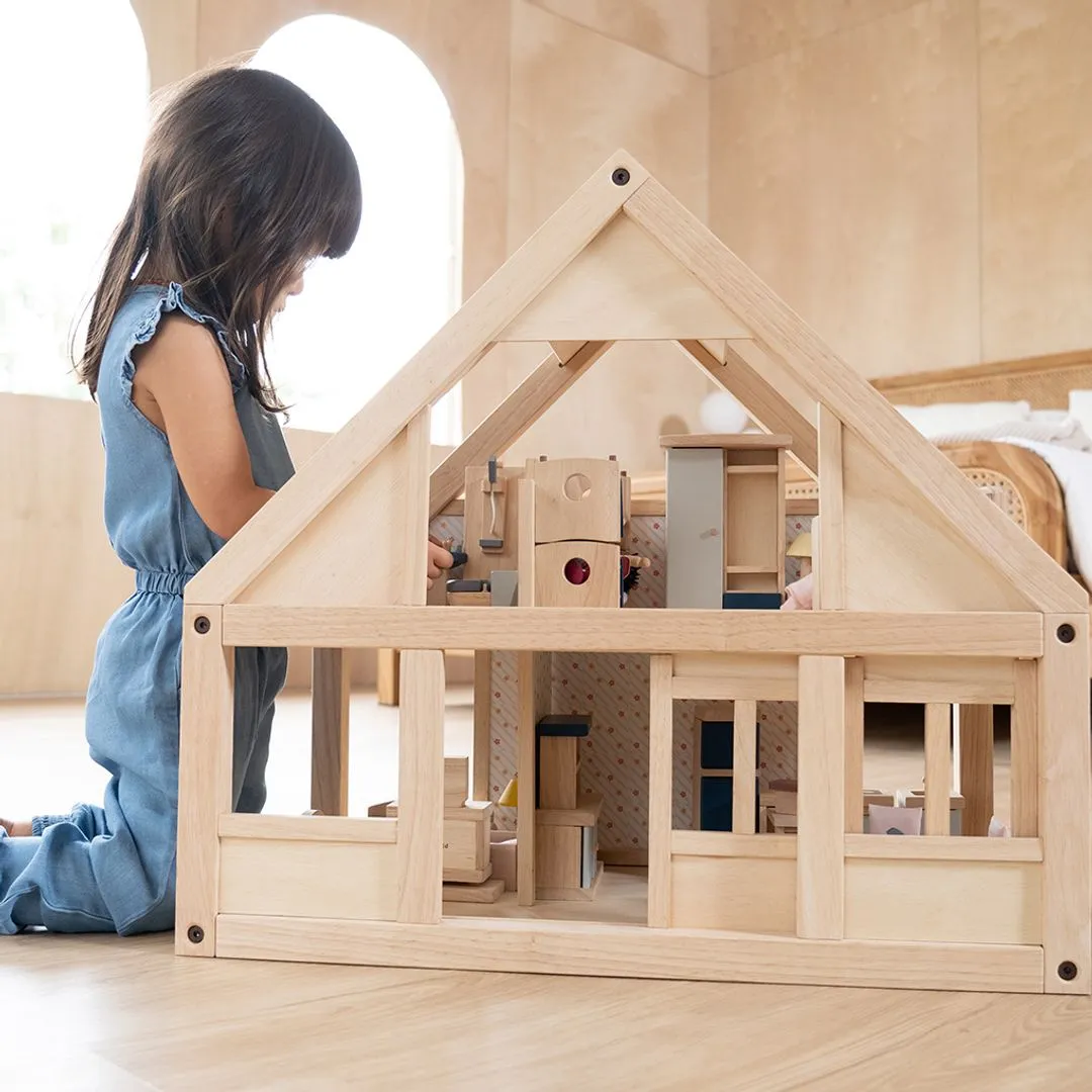 PlanToys My First Dollhouse maison de poupée bois 4 pièces