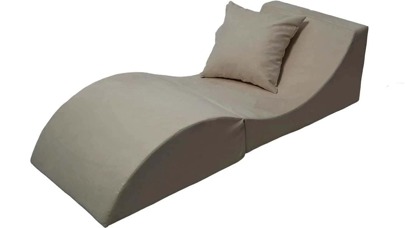 Velinda canapé pouf pliant 3 en 1 noir