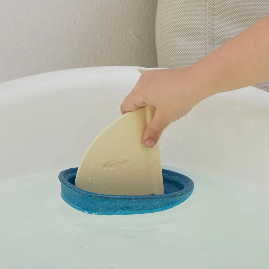 PlanToys Sail Boat bateau de bain bleu bois