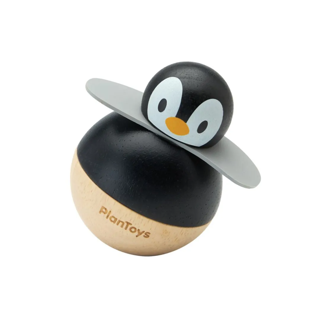 PlanToys Penguin Wobbler culbuto bois 3 mois+