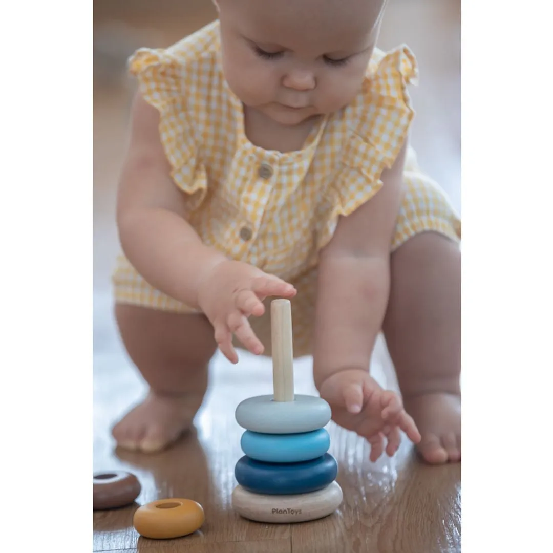 PlanToys Stacking Ring Orchard tour à empiler bois