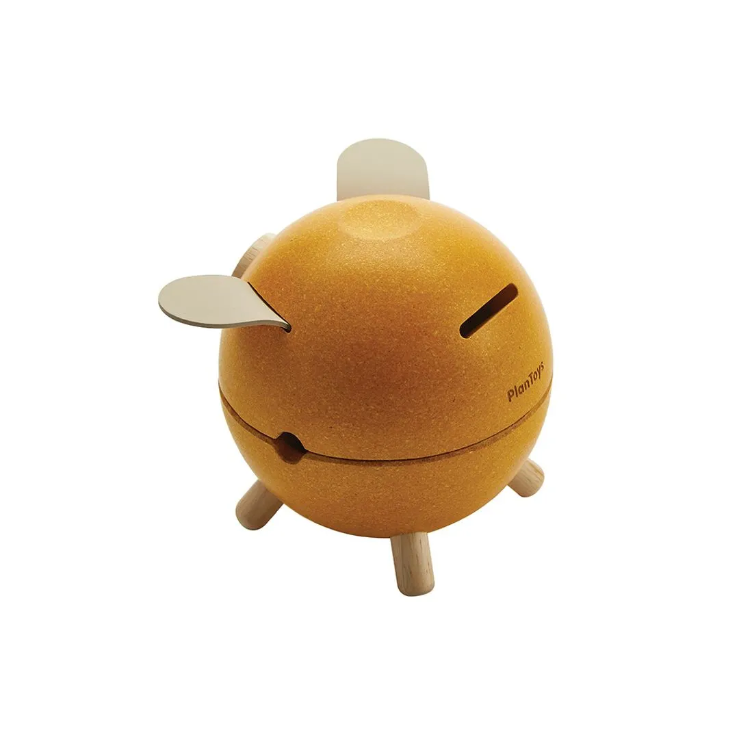 PlanToys Orchard Piggy Bank Yellow tirelire dès 3 ans