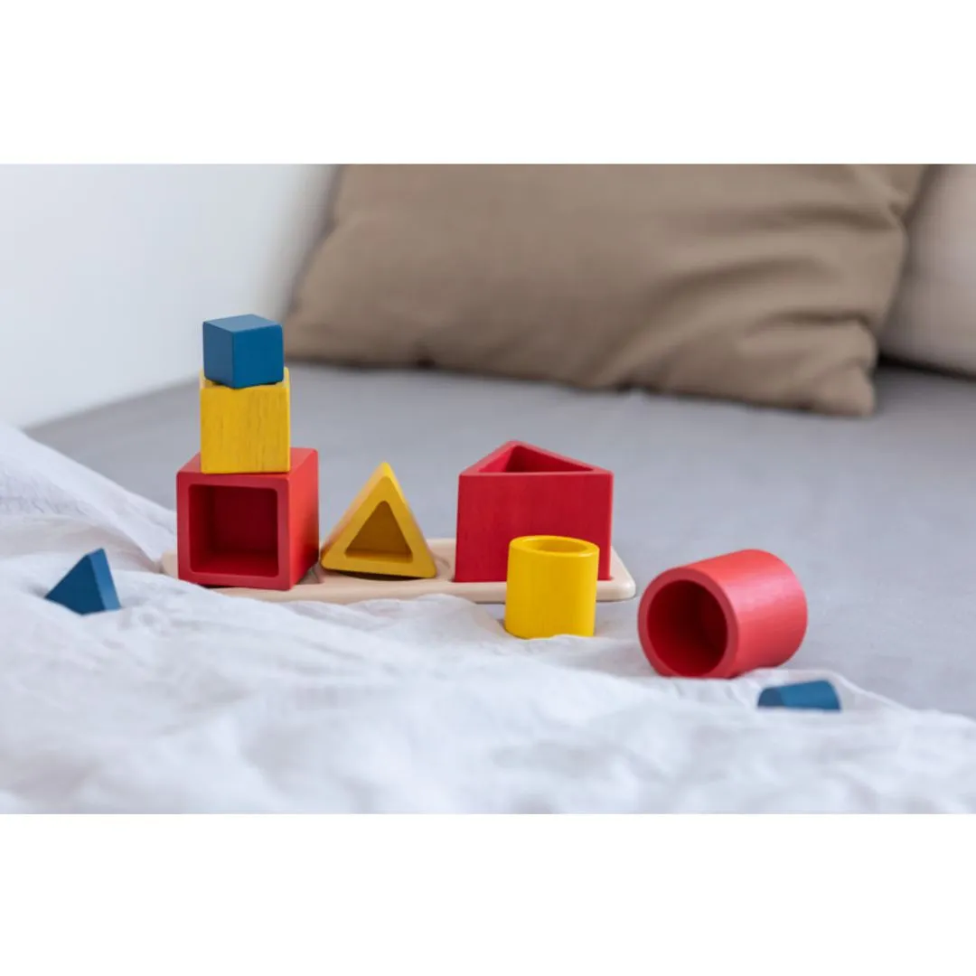 PlanToys Unit Plus Nesting Puzzle puzzle encastrable 18 mois bois