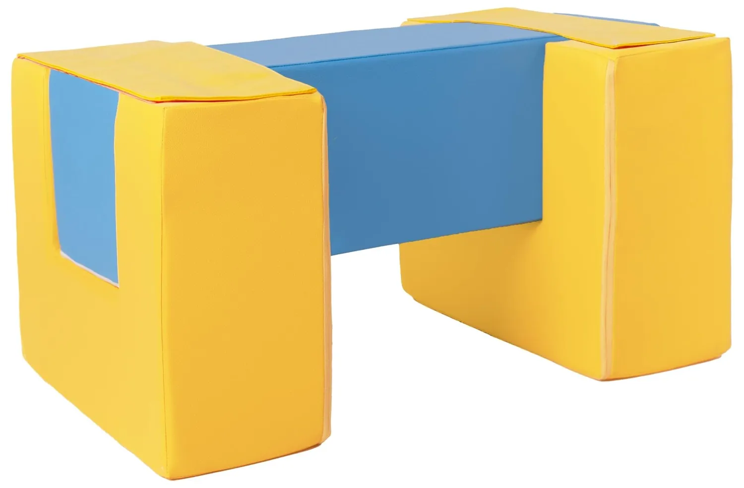 Velinda Passerelle Lot de 3 Blocs en Mousse Gris Velours Côtelé