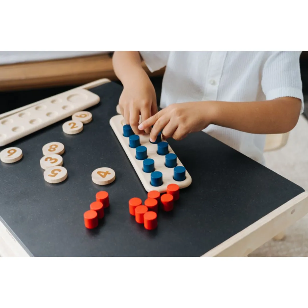 PlanToys Unit Plus Ten Frame jeu calcul bois