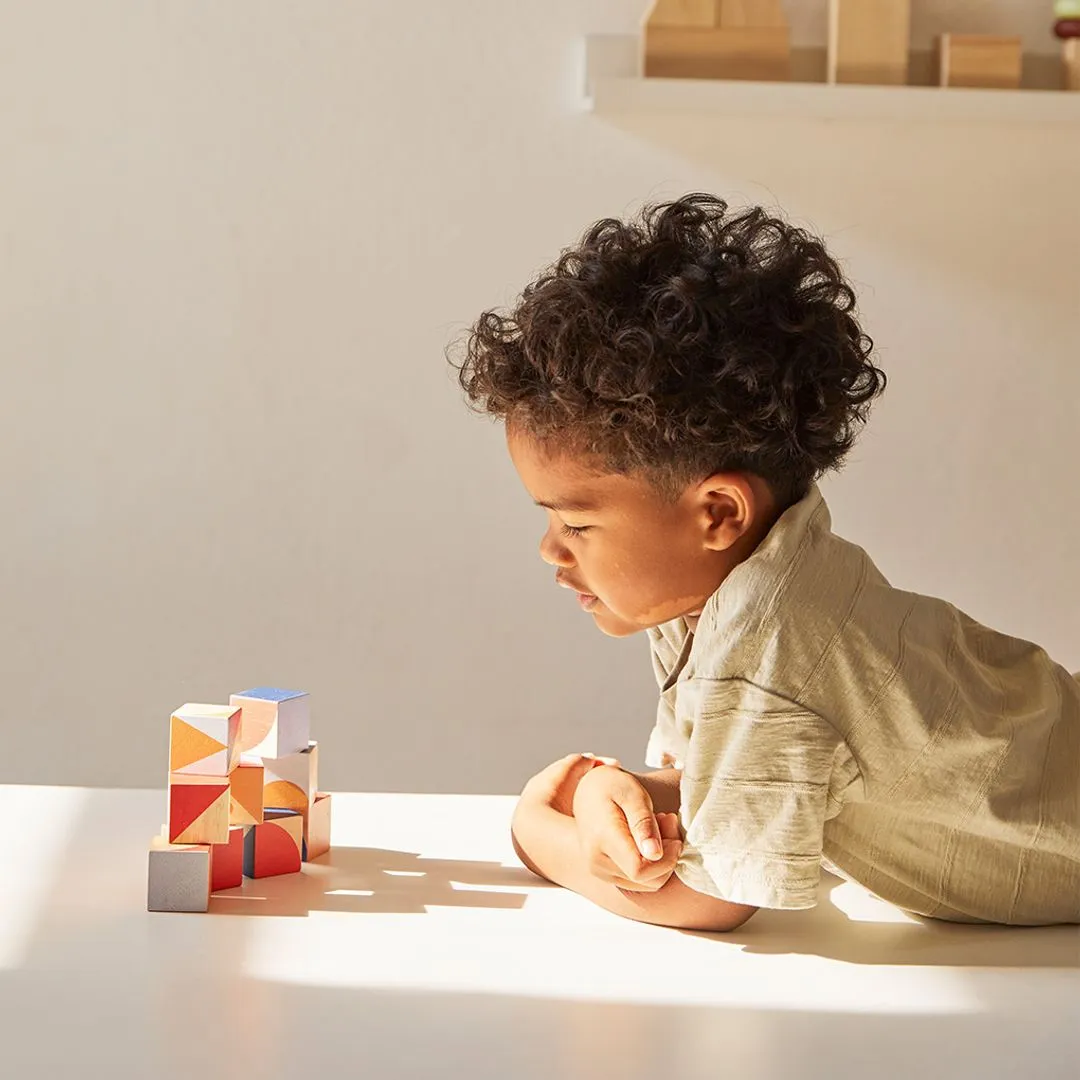 PlanToys Geo Pattern Cubes cubes motifs géométriques 3 ans