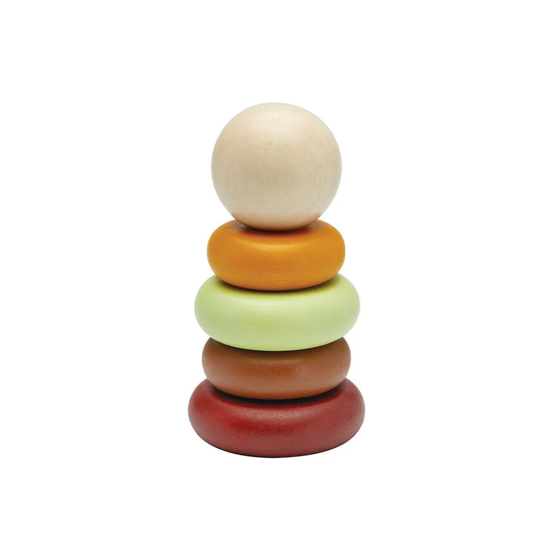 PlanToys First Stacking anneaux à empiler rustic