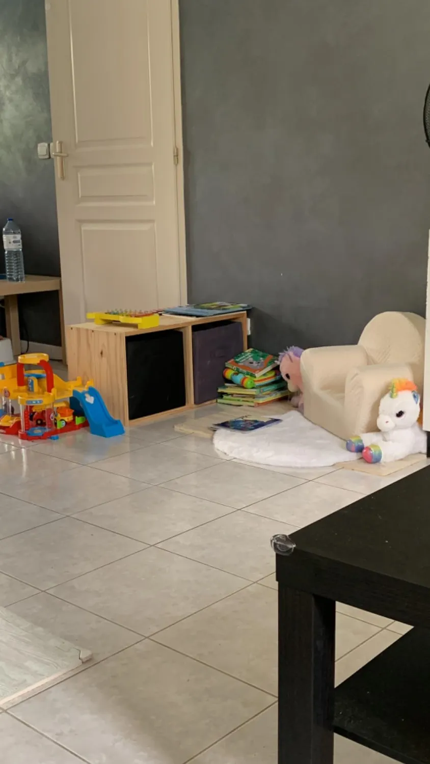 Velinda fauteuil piqué enfant gris 52 cm