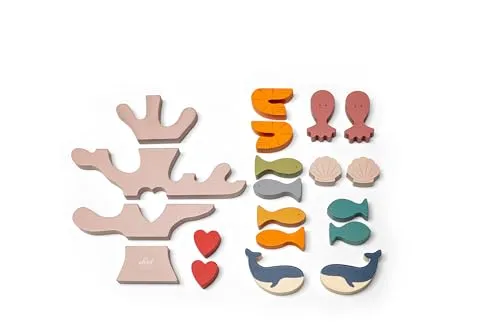 Sevi Sea Love 83145 jeu équilibre bois corail 20 pcs