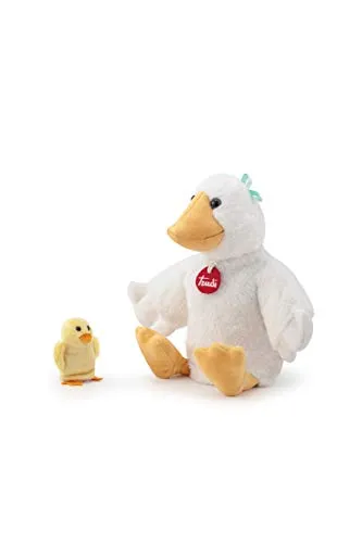 Trudi Sevi Mama & Baby marionnette oie peluche lavable