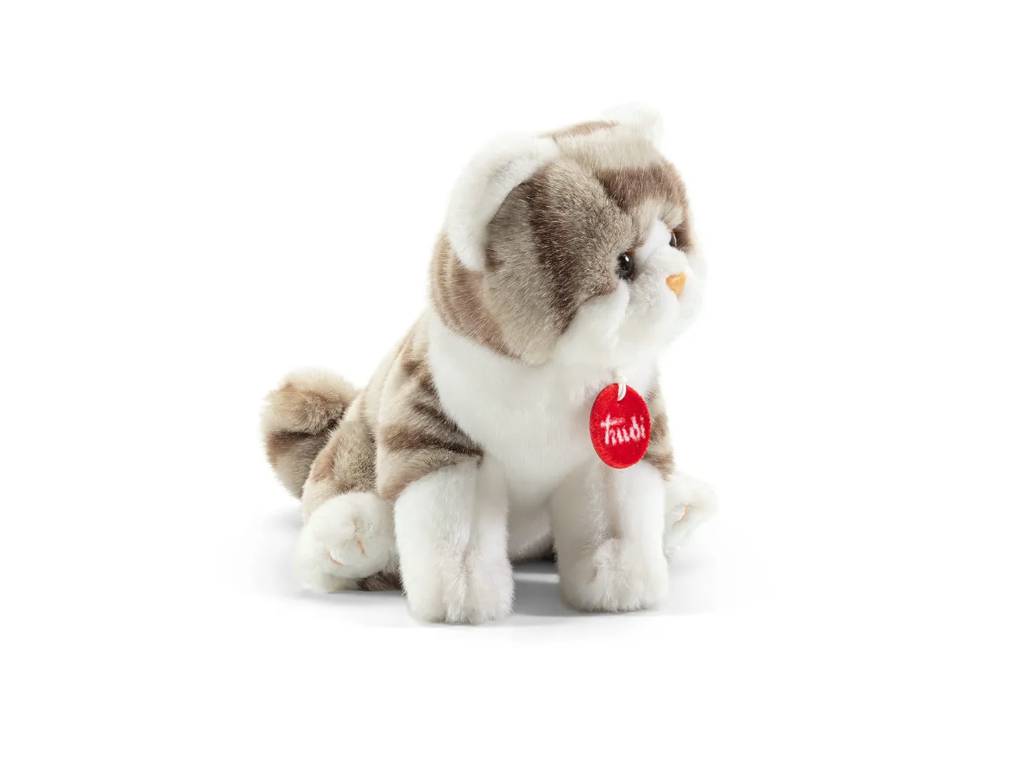 Trudi Brad peluche chat gris multicolore S