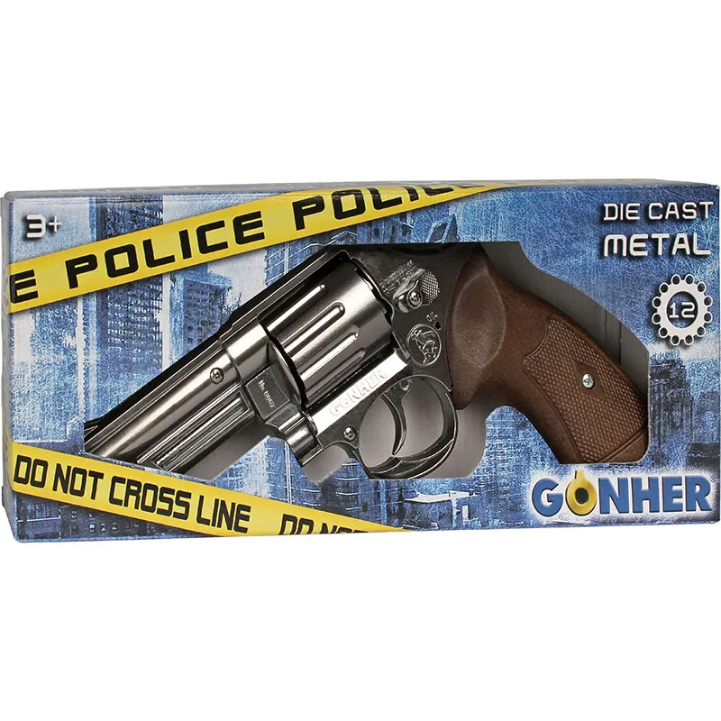 Gonher Police revolver à amorces 12 coups métal