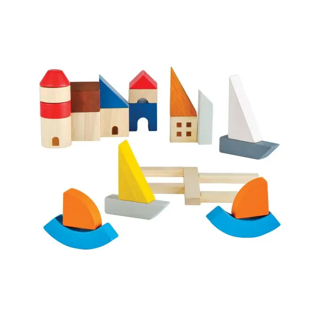 PlanToys Marina jeu de construction port 27 pièces