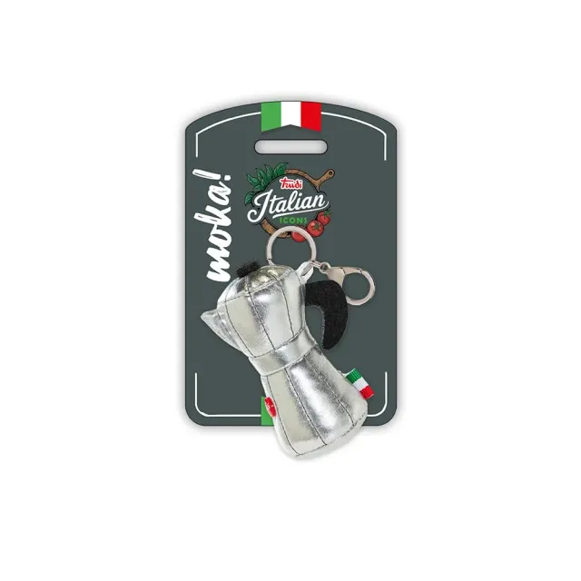 Trudi Italian Icons 69242 peluche porte-clés moka café XS