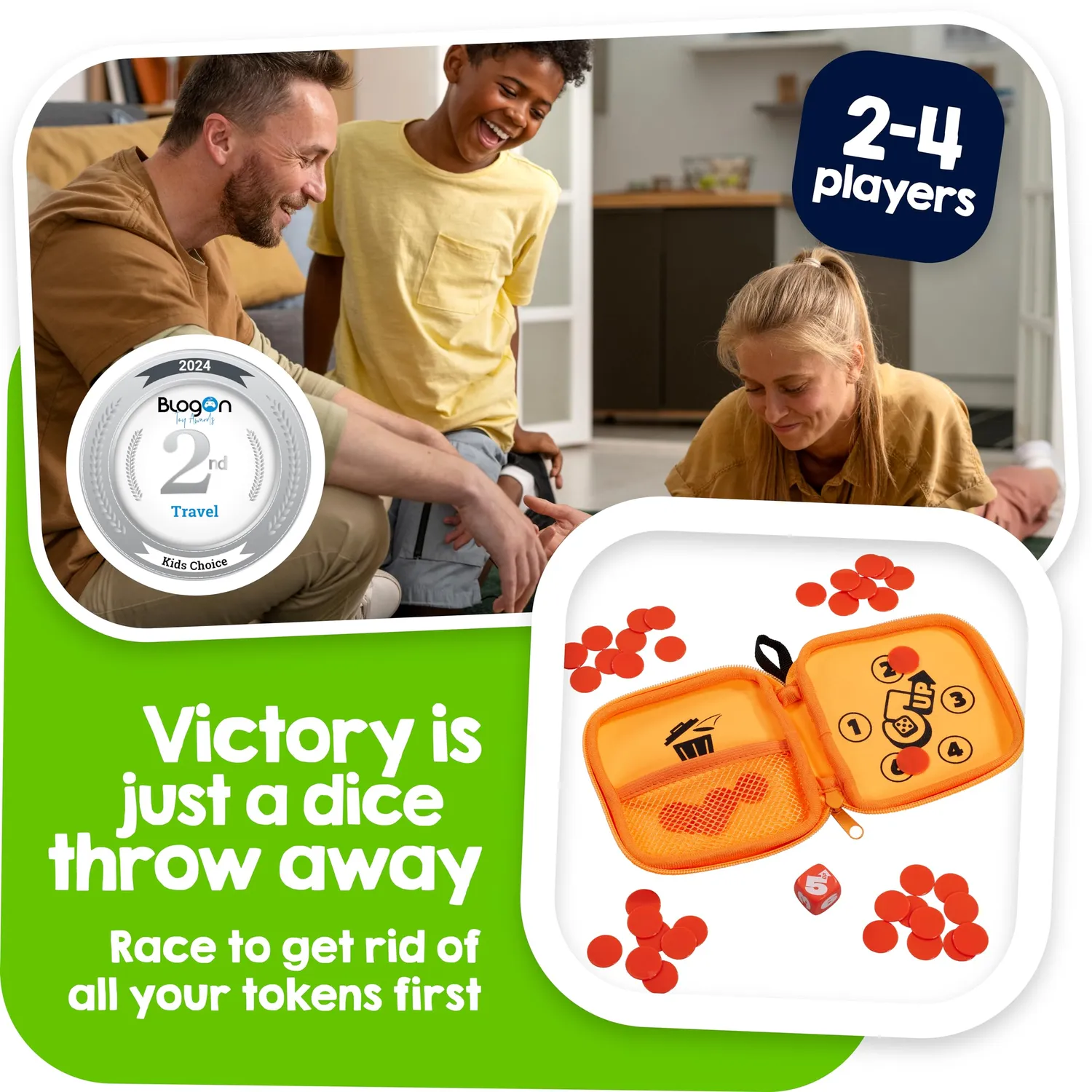 Tomy 5 Up jeu de dés voyage 2-4 joueurs