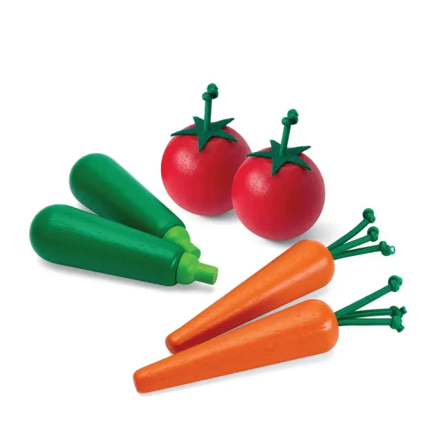 PlanToys Fresh Produce Set B dinette 6 legumes bois
