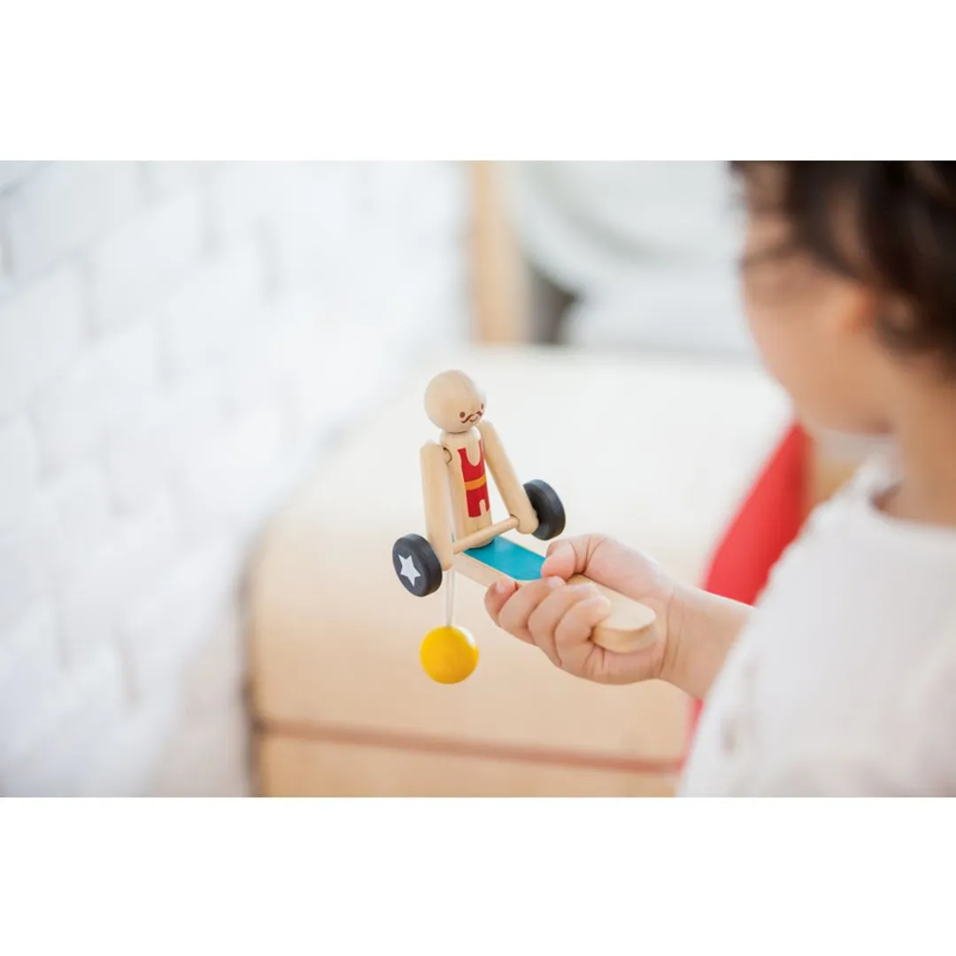 PlanToys Weightlifting Acrobat pendule acrobate bois