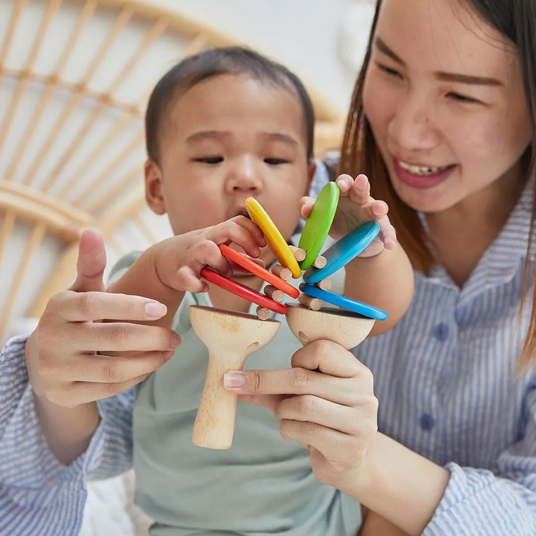 PlanToys Clatter instrument musique bois 18 mois