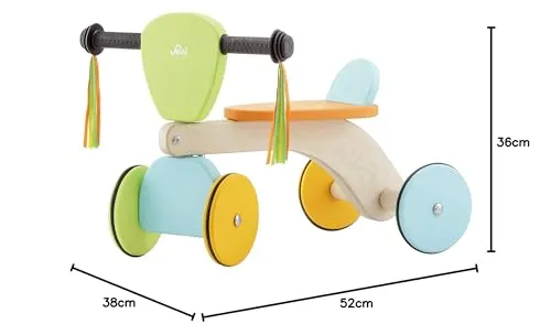 Sevi 83076 porteur baby buggy pastel bois 52 cm