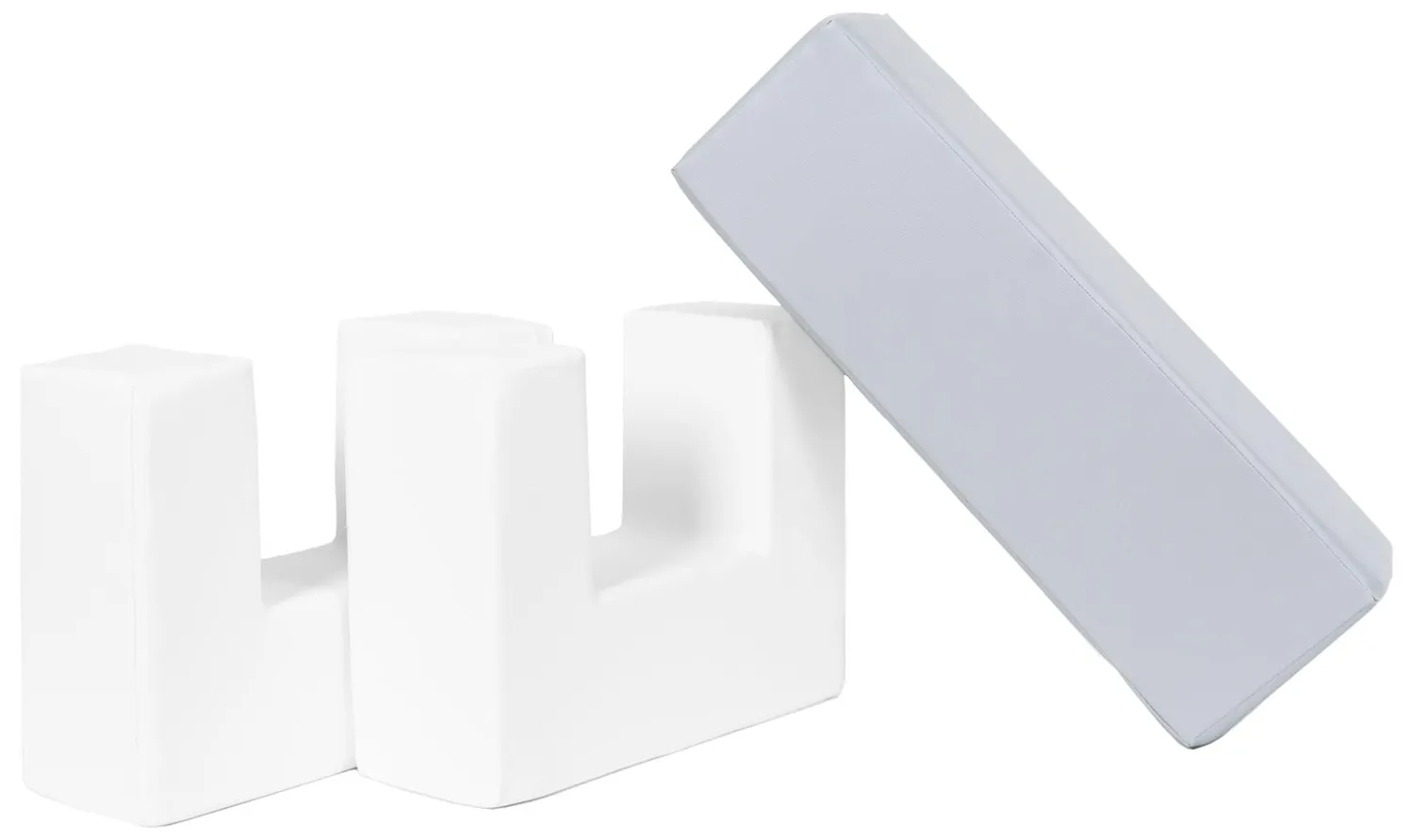 Velinda Passerelle lot 3 blocs mousse blanc gris motricité