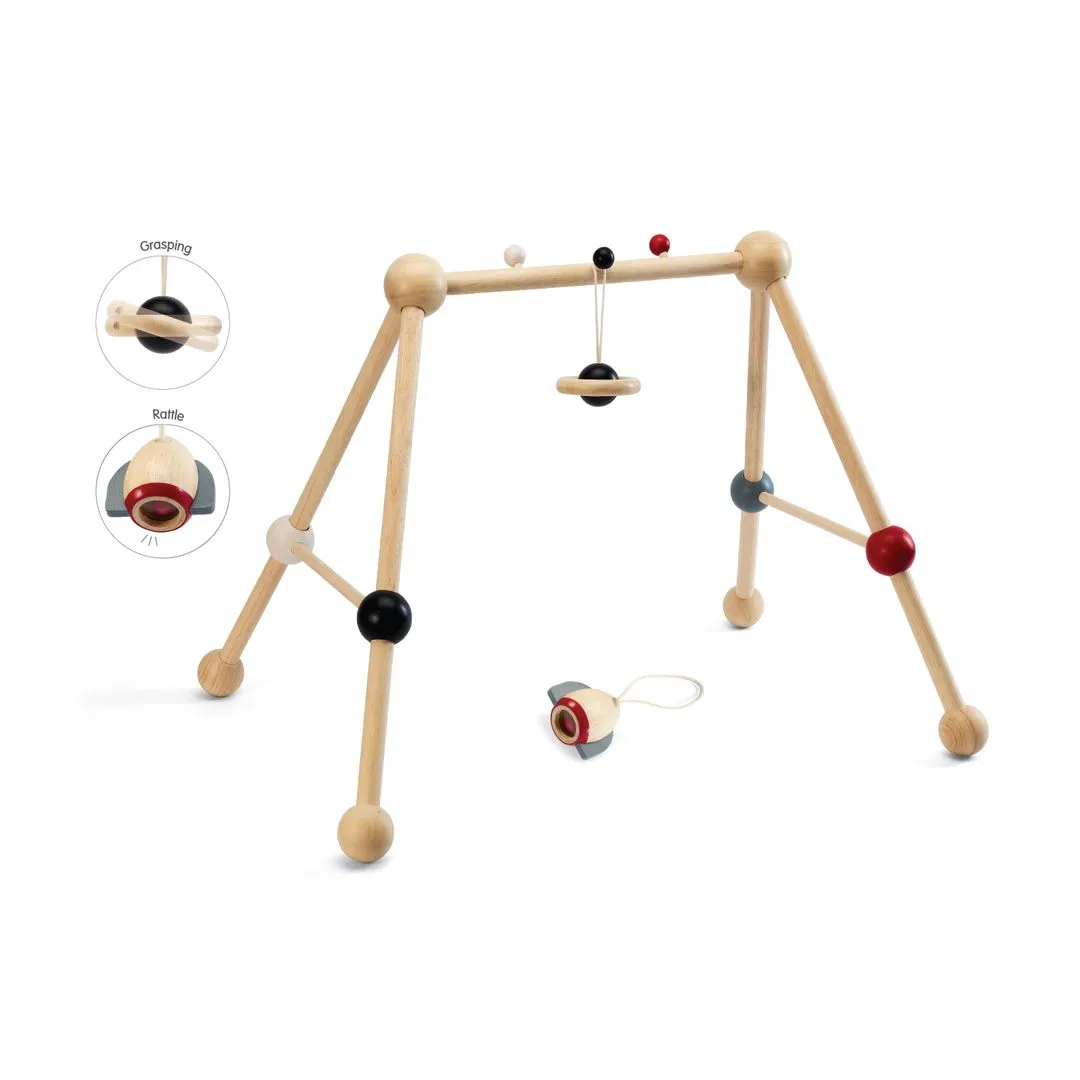 PlanToys Play Gym arche d’éveil contraste bois