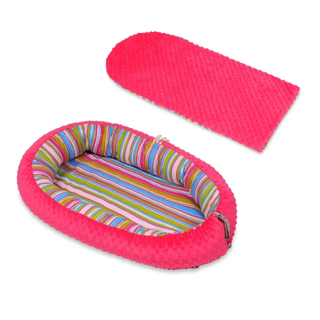 Velinda Cocon Bébé Bandes Rose Portable