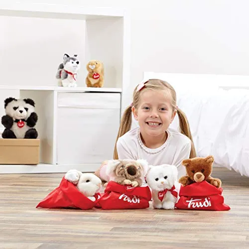 Trudi Trudino chat persan peluche blanche naissance
