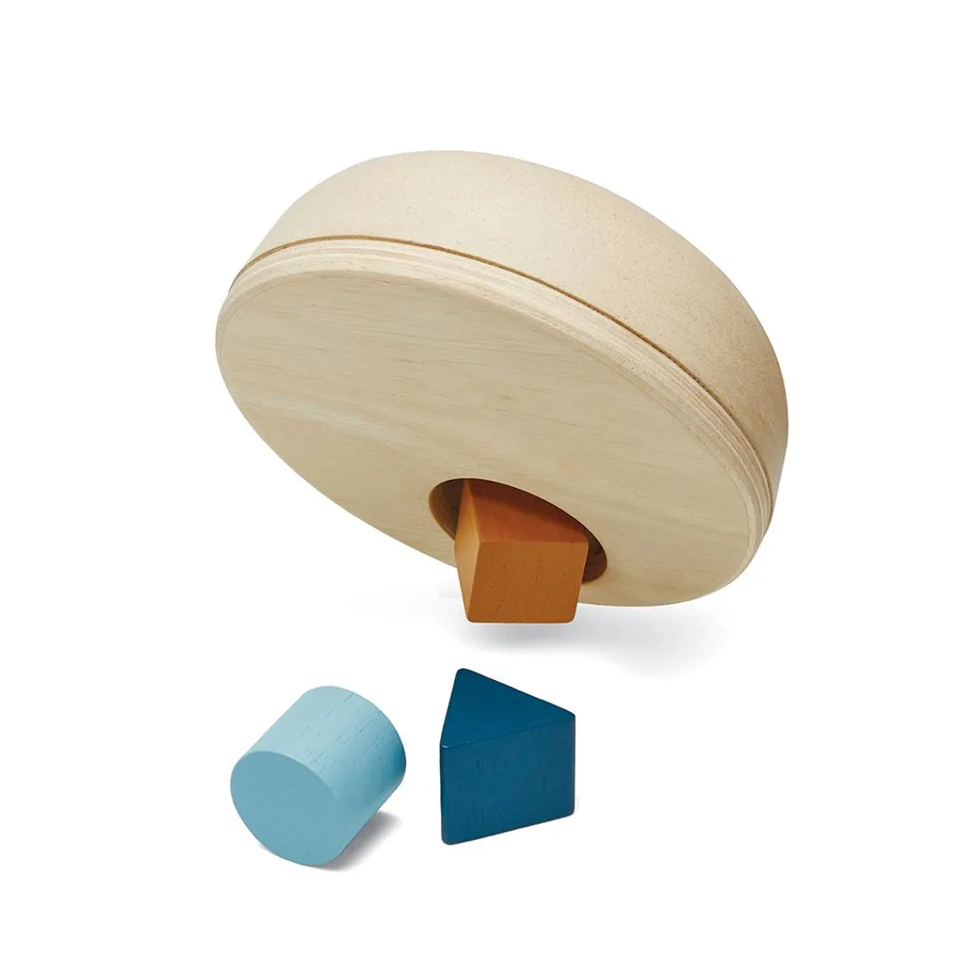 PlanToys Geometric Sorting boîte à formes bois 12 mois