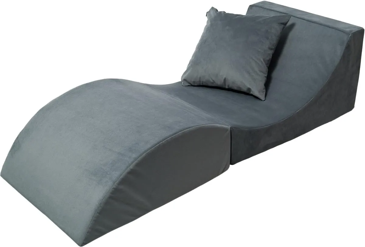 Velinda canapé pouf pliant 3 en 1 noir