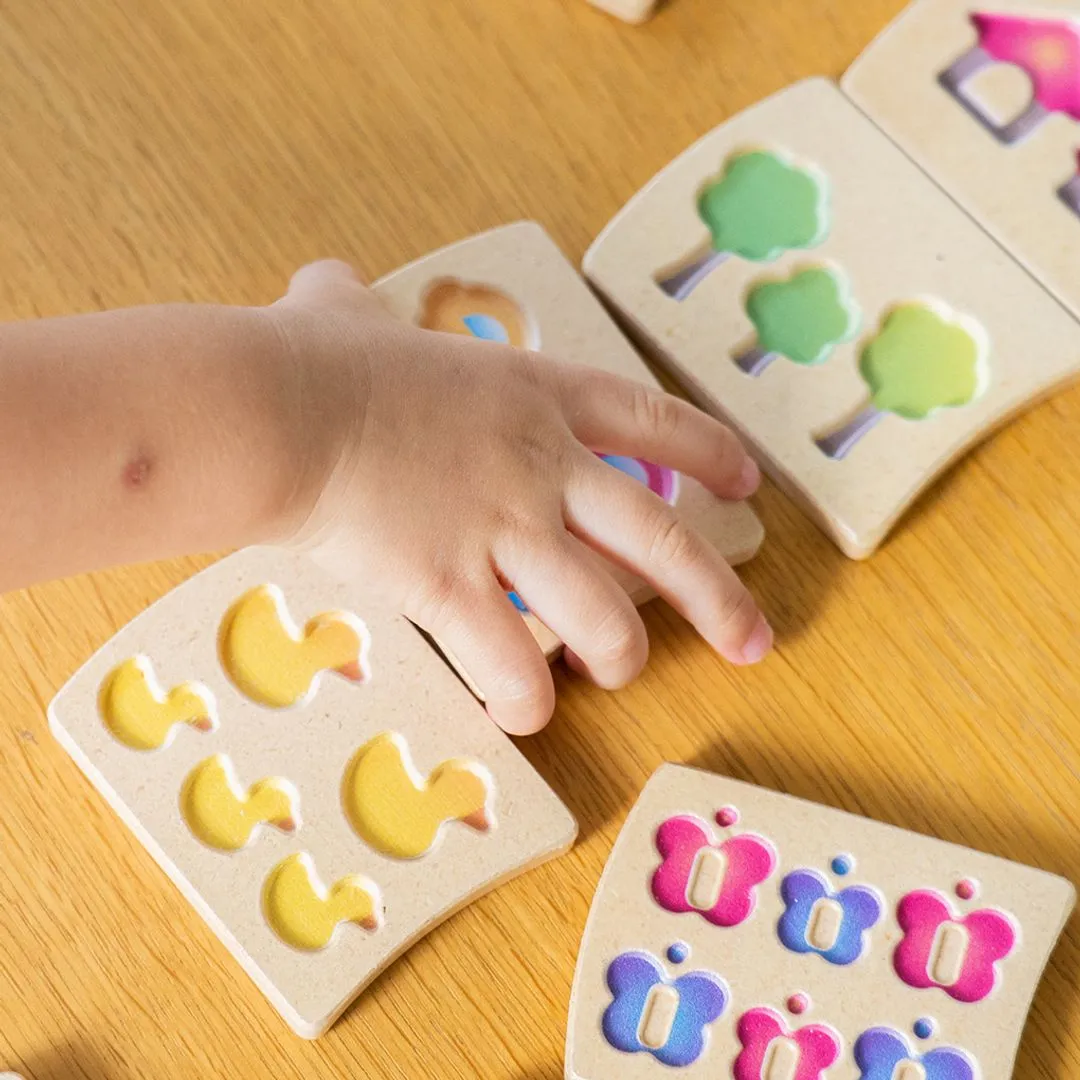 PlanToys Number 1-10 tuiles chiffres bois 20 pièces